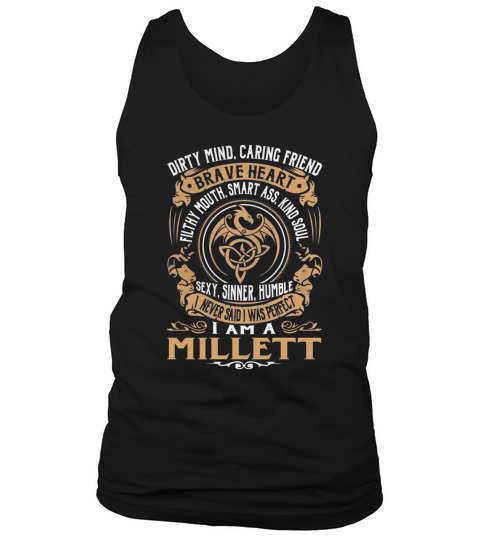 MILLETT Brave Heart Dragon Name Shirts Tank Top Unisex