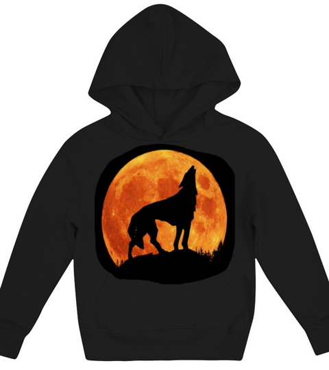 Halloween Wolf Kids Hoodie