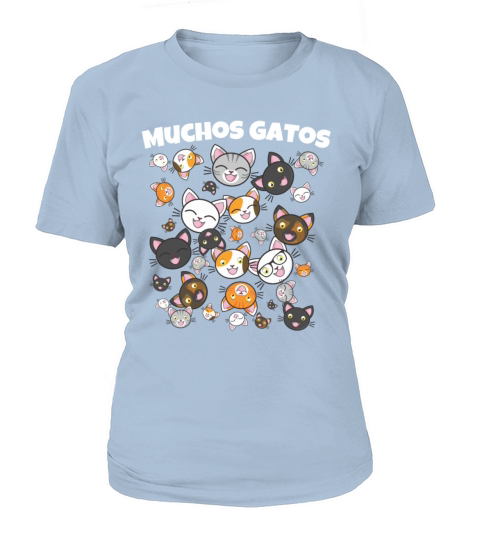 Muchos Gatos Funny Cat Face Shirt Women's T-Shirt