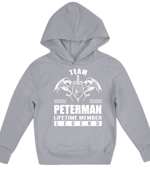 Team PETERMAN Lifetime Member Legend Name TShirts Kids Hoodie