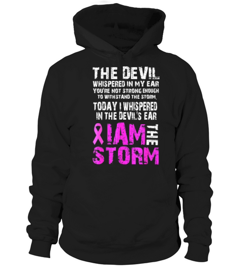 I am the storm Breast cancer awareness T Shirt Men's Hoodie