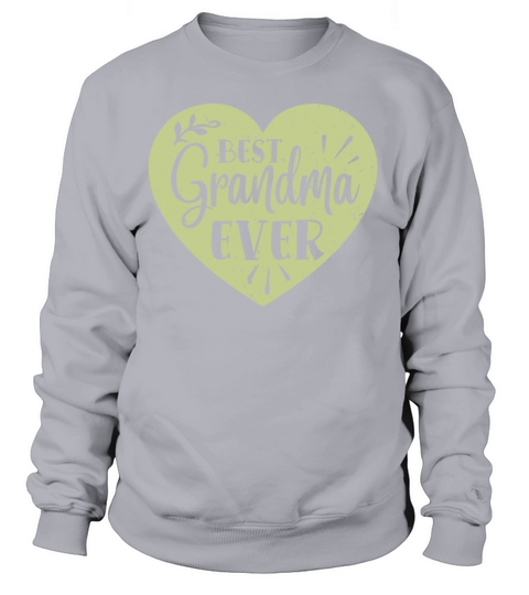 Best Grandma Ever Grandmother Heart Retro Vintage Women's Sweatshirt