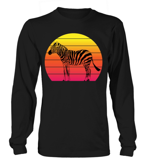 Zebra Animals Black And White Striped Coat Specie Men's Long Sleeve