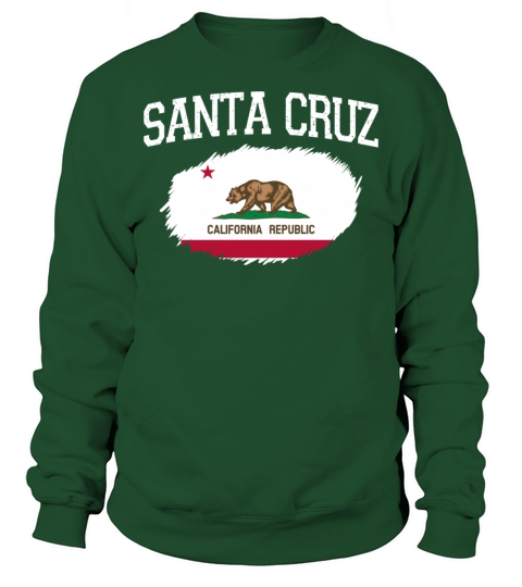 Santa Cruz Ca California Flag Vintage Usa Sports M Men's Sweatshirt