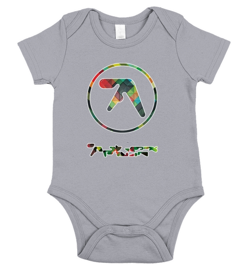 Aphex Twin Logo Colorful Short Sleeve Baby One-Piece