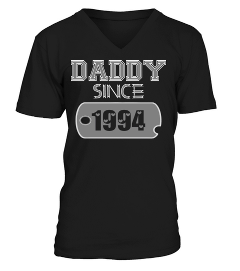 Daddy Since Tag 1994 Happy Fathers Day Men's V-Neck T-shirt