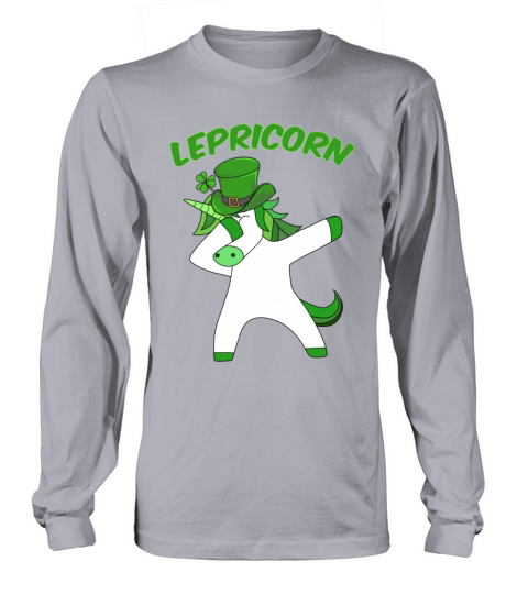 St Patricks Day Dab Dabbing Einhorn Lepricorn Long sleeved Unisex