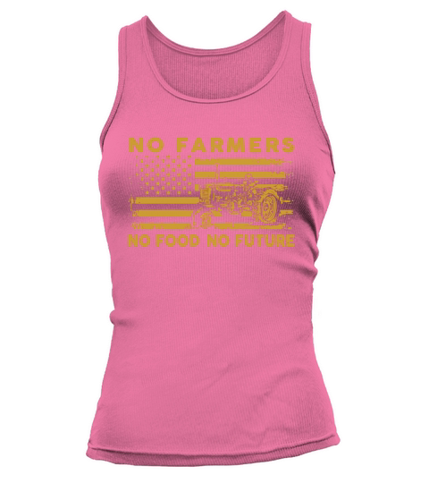 No Farmers No Food No Future American Flag Tank top Woman