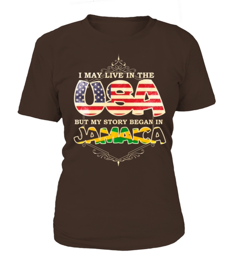 Vintage USA and Jamaica National Flag Women's T-Shirt