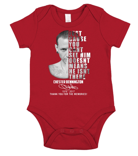 Chester Bennington Nur weil ich ihn nicht sehen kann, heißt das nicht Shirt Short Sleeve Baby One-Piece