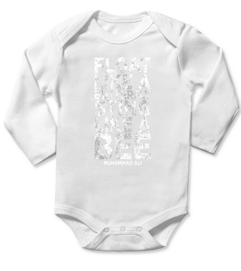 float like a butterfly sting like a bee Long Sleeve Baby One-Piece