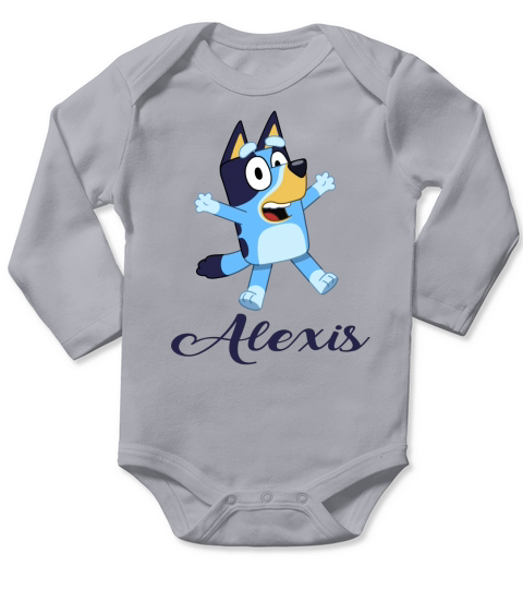 Alexis Bluey Boy Name 2020 Long Sleeve Baby One-Piece