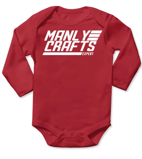 manly crafts Long Sleeve Baby One-Piece