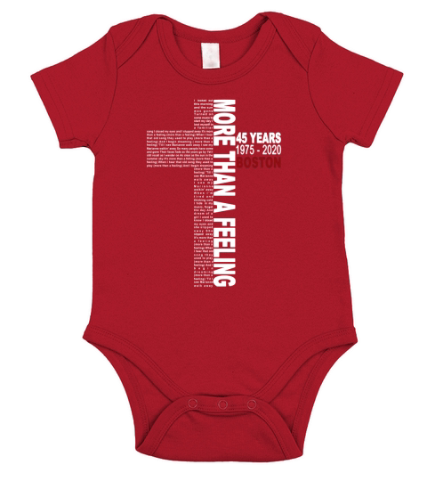 Lyrics More than a feeling 45 years 1975 2020 Boston Short Sleeve Baby One-Piece
