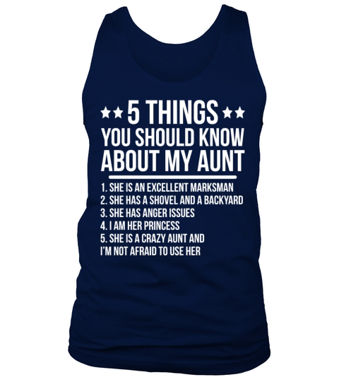 Funny Crazy Aunt Niece Gift T-shirt Men's Tank Top