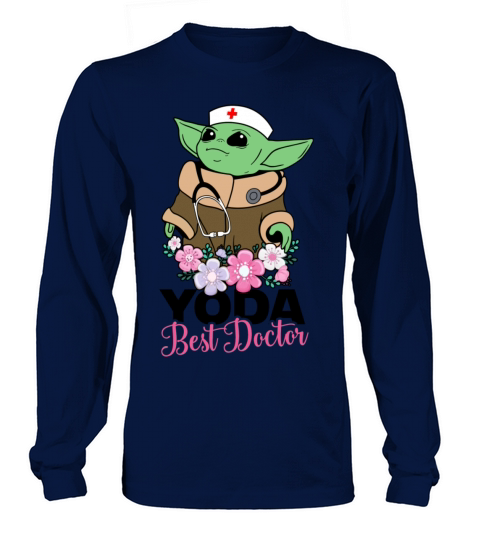 Yoda Best Doctor with Flowers Women's Long Sleeve