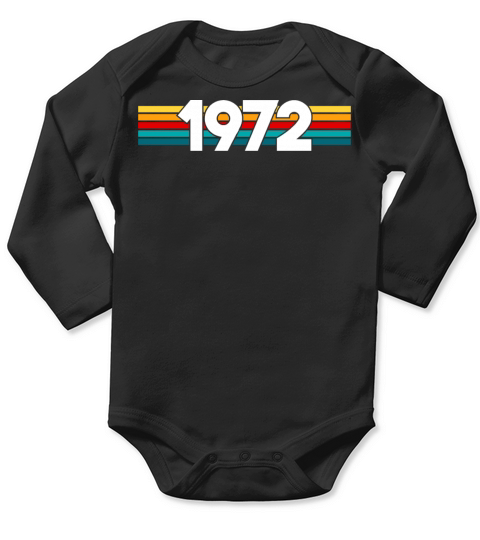 Vintage 1972 - 50 years old - 50th birthday gift Long Sleeve Baby One-Piece