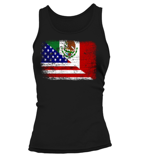 Vintage Mexican American Flag Women's Tank Top