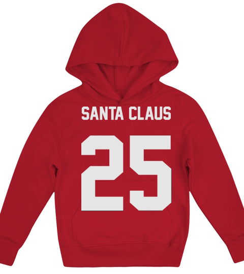 Merry Christmas Santa Claus 25 Kids Hoodie