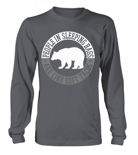 Camping - Funny Bear Outdoor Scout Camper Gift Men's Long Sleeve