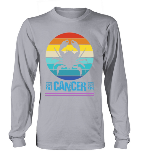Cancer Zodiac Sign Horoscope June July Birthday Women's Long Sleeve