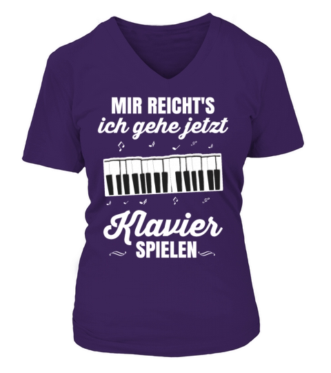 Piano Gift Pianist Piano Music Synthesizer Women's V-Neck T-shirt