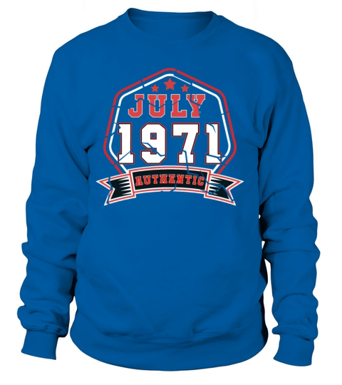 July 1971 Vintage Gift Idea Women's Sweatshirt