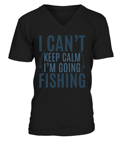 Fishing on the sea for fathers day Men's V-Neck T-shirt