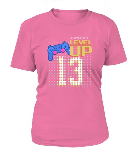 Level 13 Unlocked Birthday Video Game 13th Gamer Women's T-Shirt