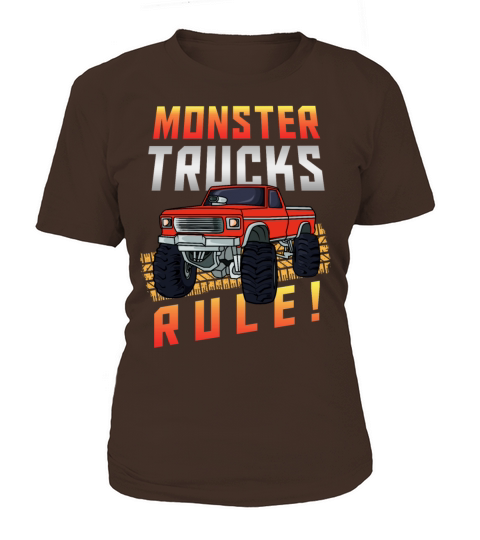 Retro Vintage Monster Trucks Rule Women's T-Shirt