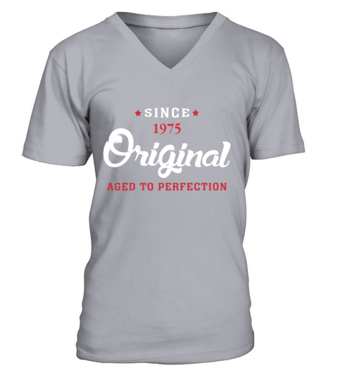 Since 1975 Original Aged To Perfection Men's V-Neck T-shirt