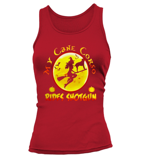 My Cane Corso Rides Shotgun Halloween Gift T-Shirt Tank top Woman