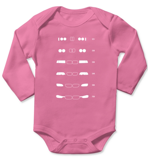 3 Heritage 1975-present Day E21 E30 E36 E46 E90 F30 Long Sleeve Baby One-Piece