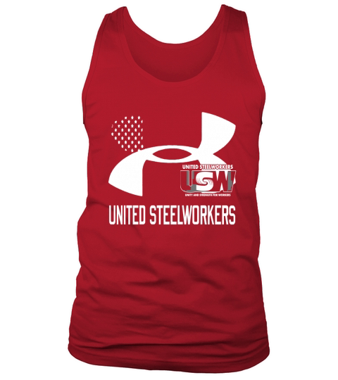 United Steelworkers Unity And Strength For Workers Flag - Drawstring Bag Tank Top Unisex