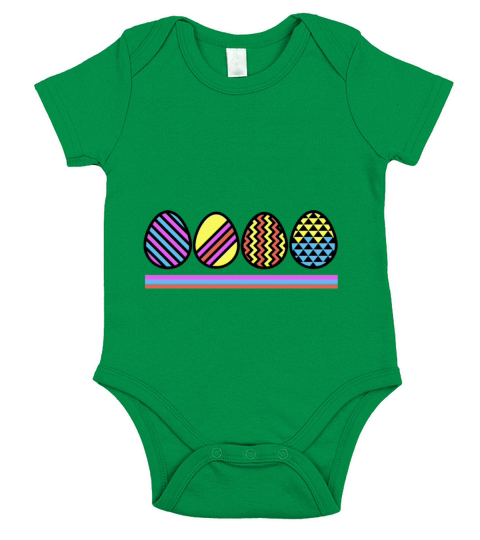 Easter Eggs Short Sleeve Baby One-Piece