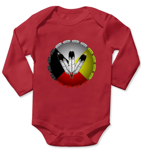 NATIVE AMERICAN Long Sleeve Baby One-Piece