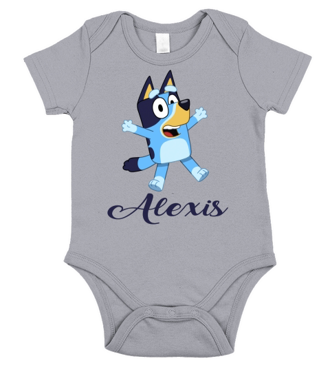 Alexis Bluey Boy Name 2020 Short Sleeve Baby One-Piece