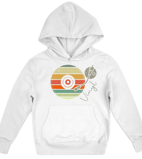 Vinyl Retro - LP Record Kids Hoodie