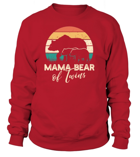 Mama Bear of Twins - Mom Announcement Gift Women's Sweatshirt