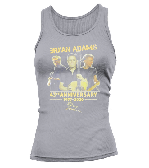 Bryan Adams 43rd Anniversary 1977 2020 Signature Tank top Woman