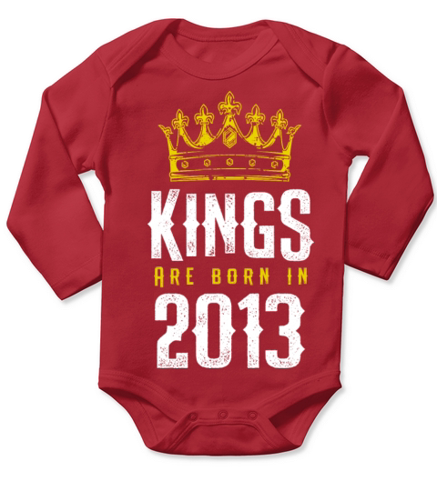 kings are born 2013 Long Sleeve Baby One-Piece