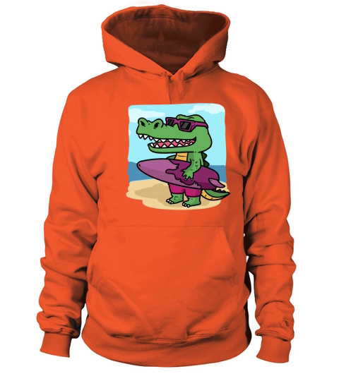 Its Crocodiles Surfing Time Women's Hoodie
