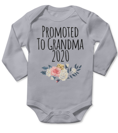 Promoted To Grandma 2020, New Baby Announcement Gigi Mimi shirt - Baby Onesie Long Sleeve Baby One-Piece