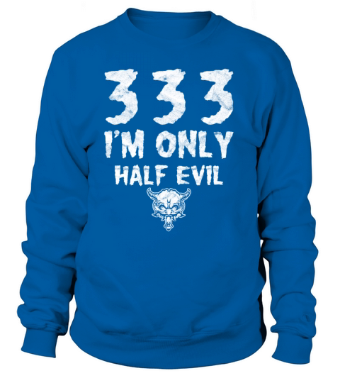 Devil Half Evil Funny Halloween Women's Sweatshirt