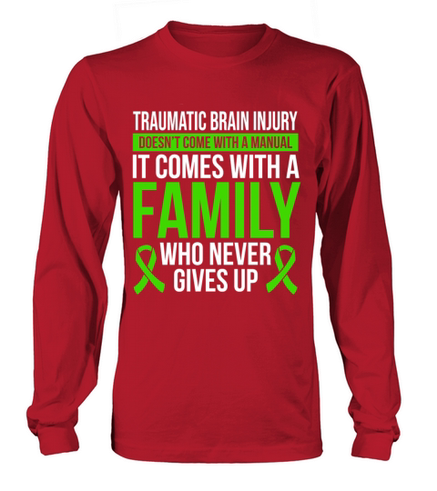 Traumatic Brain Injury Awareness Ribbon Warrior Women's Long Sleeve