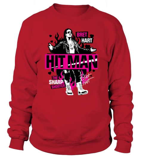WWE Bret Hart  Hit Man  Graphic Sweatshirt Unisex