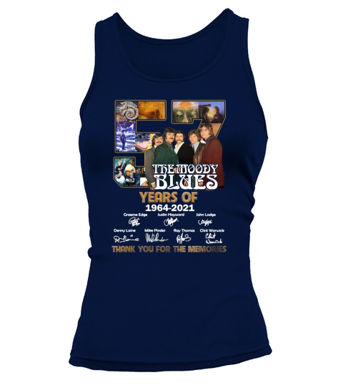 The Moody Blues 57 years of 1964 2021 signatures thank you for the memories Tank top Woman