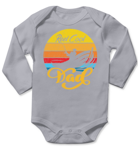 Reel Cool Dad Fathers Day Gift Long Sleeve Baby One-Piece