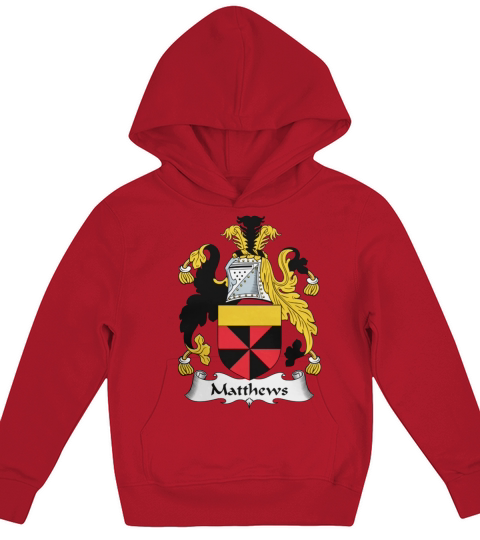 Matthews Family Crest Scottish Family Crests Kids Hoodie