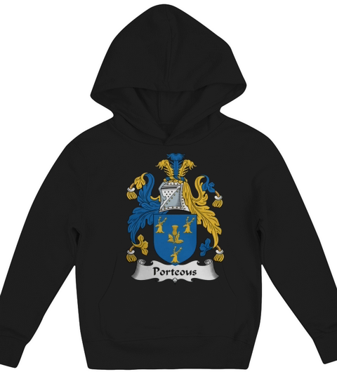 Porteous Family Crest Scottish Family Crests Kids Hoodie